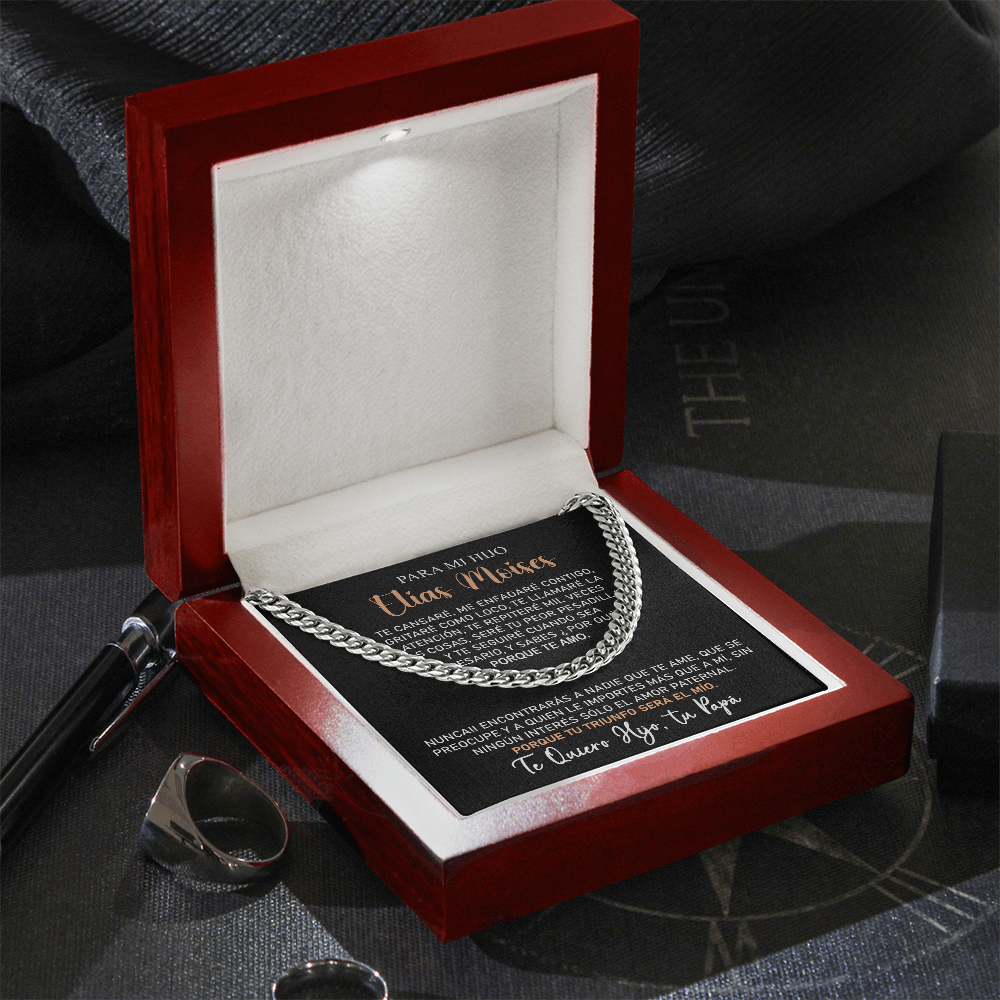 Collar Mikora Cuban Link Chain: Fuerza y Amor Incondicional | De Papá para Hijo