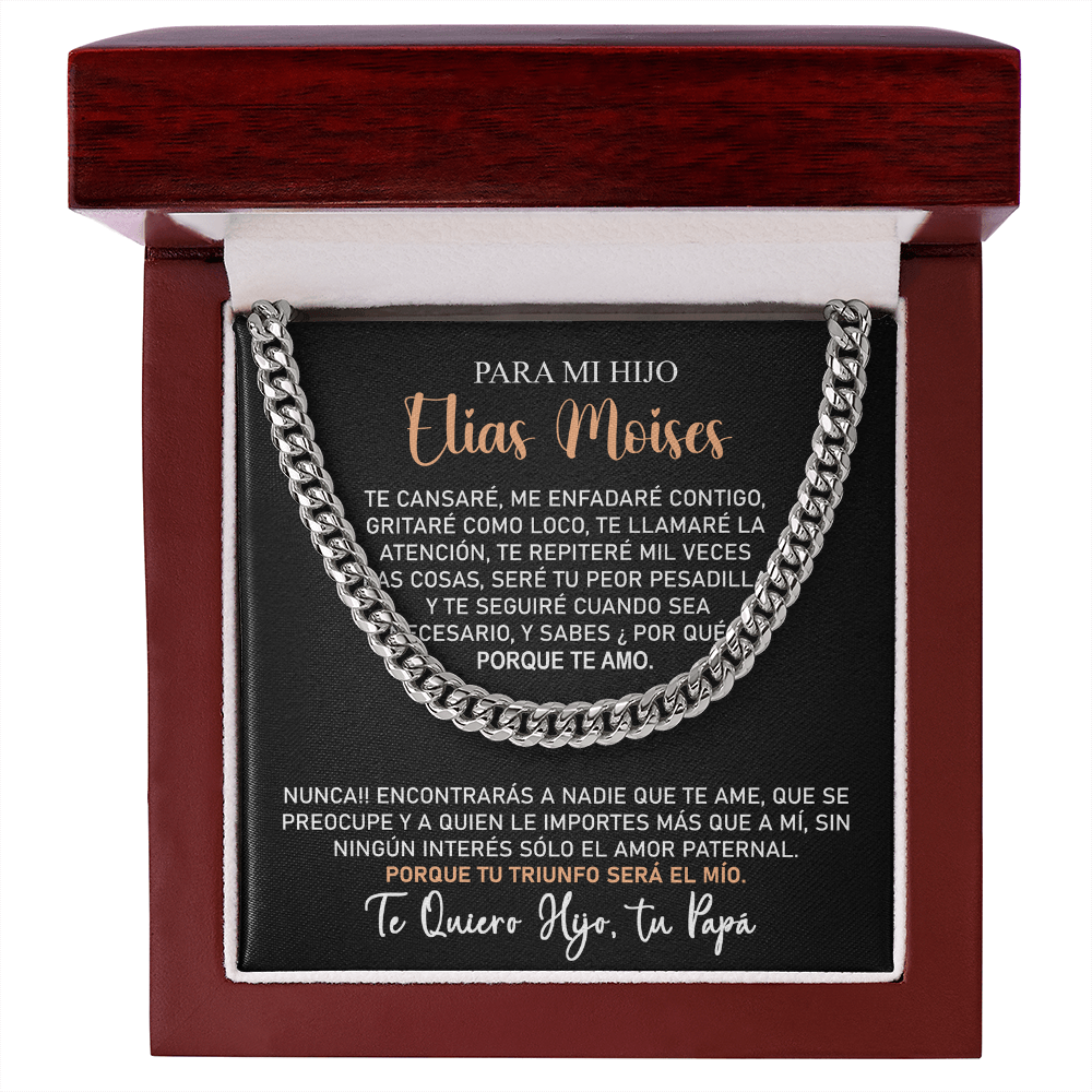 Collar Mikora Cuban Link Chain: Fuerza y Amor Incondicional | De Papá para Hijo