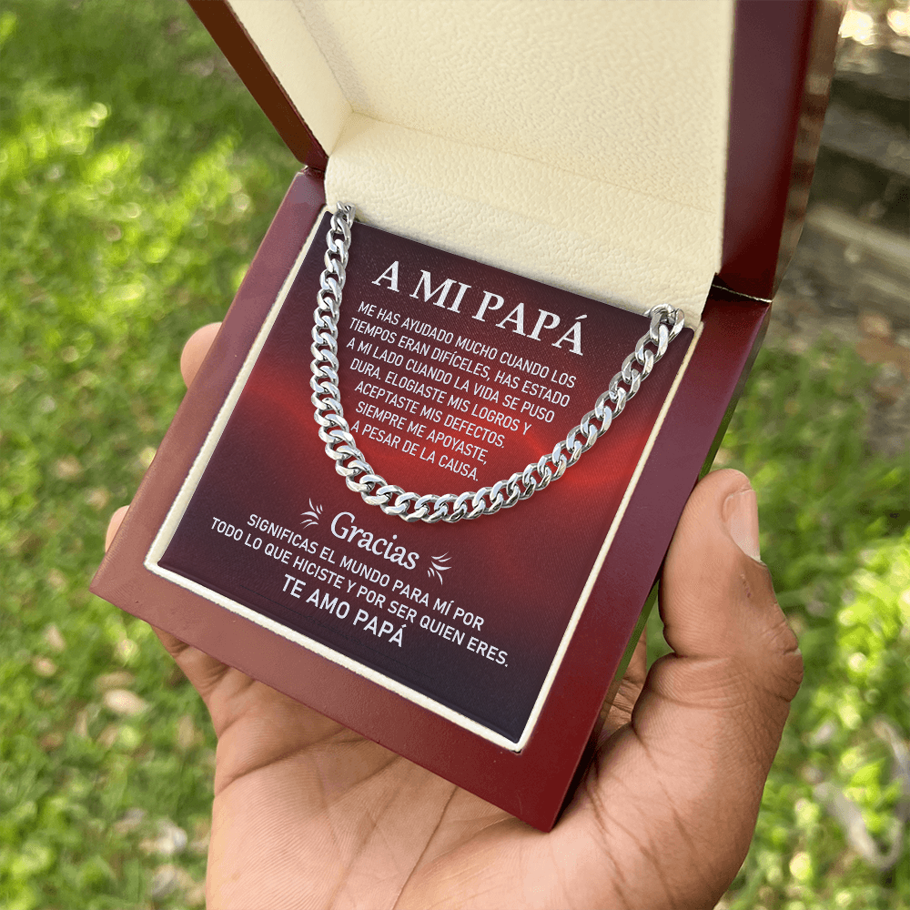 Cuban Link Chain: El Lazo de un Padre | Regalo para Papá