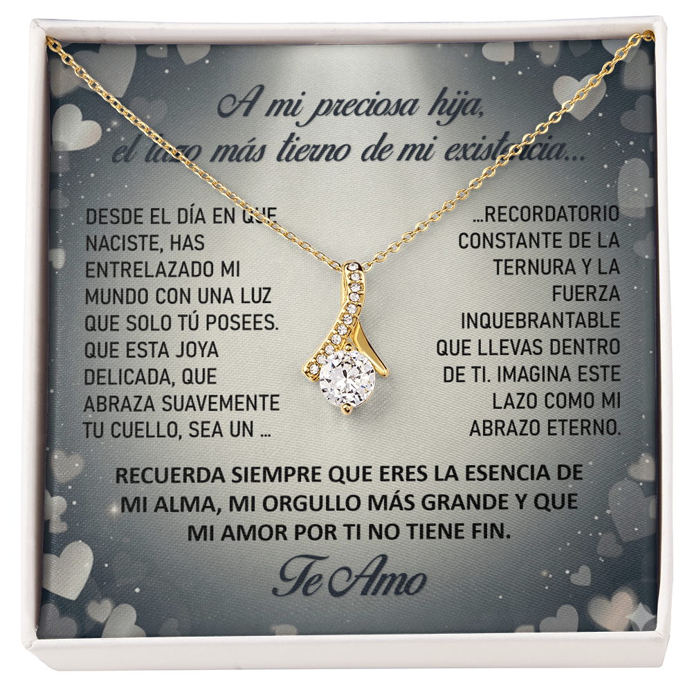 Collar "Lazo Eterno de mi Alma" (Alluring Beauty - Lazo) – Regalo del Corazón para su Hija