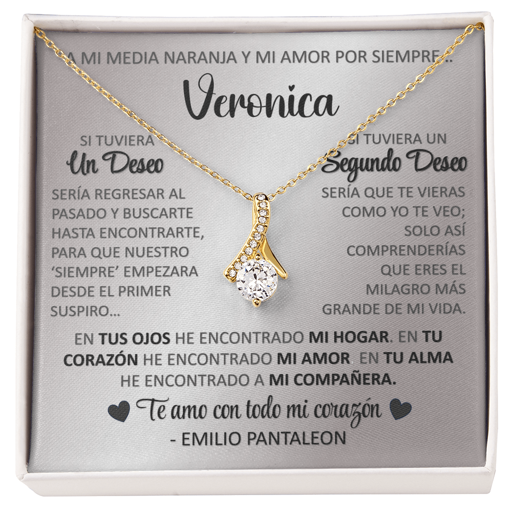 Collar MIKORA Aluring Beauty Edición: "El Milagro de Mi Vida" MIKORA – Joyería Romántica para Mi Media Naranja | Oro de 14K / 18K