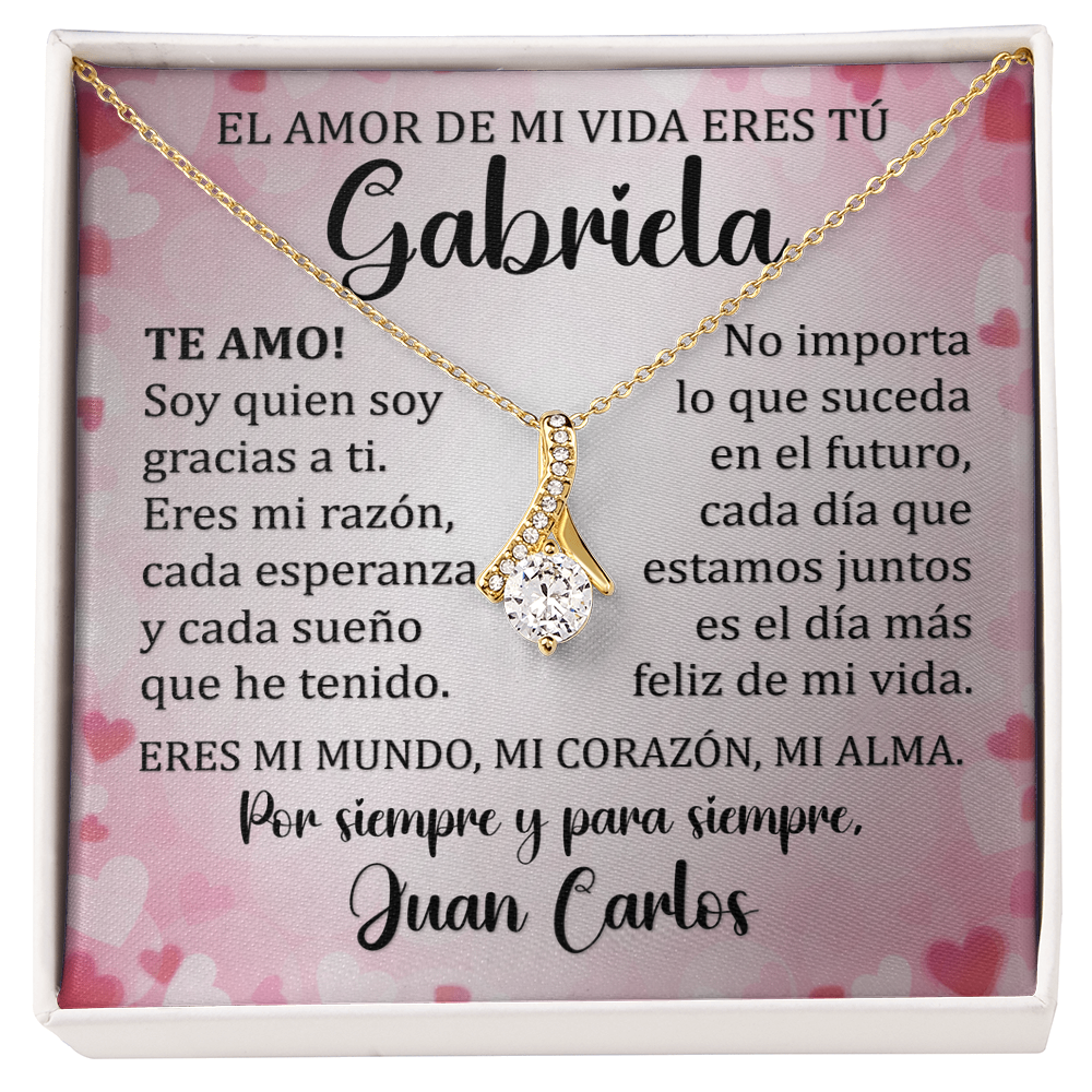 Collar Mikora Alluring Beauty Edición: "Mi Razón de Ser" – Joyería de Lujo con Mensaje de Devoción | Oro de 14K | 18K