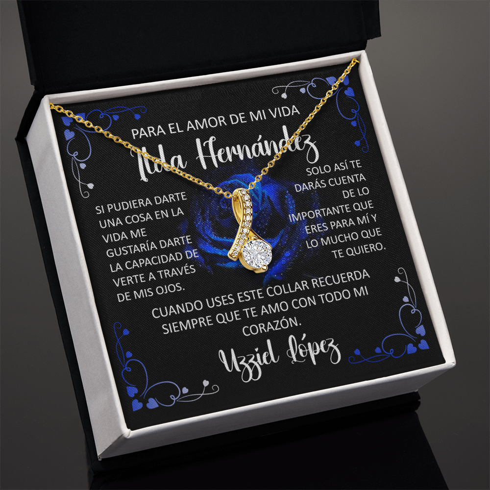 Collar Mikora Alluring Beauty Para El Amor De Mi Vida - Edición: "Si Pudiera Darte Una Cosa En La Vida"