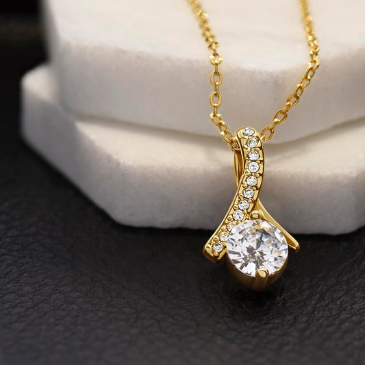 Collar Mikora Alluring Beauty Edición: "Mi Razón de Ser" – Joyería de Lujo con Mensaje de Devoción | Oro de 14K | 18K