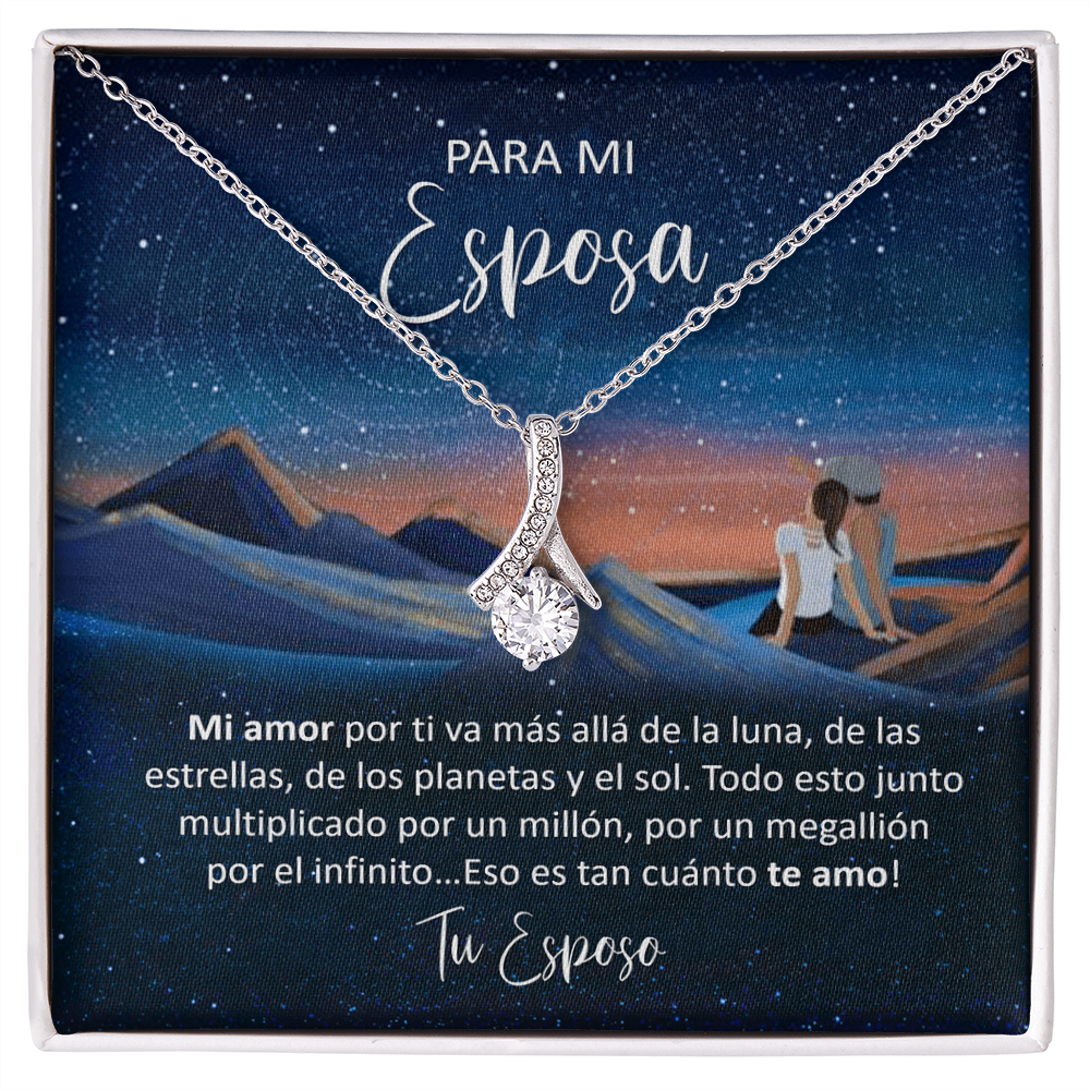 Collar "Amor Infinito" MIKORA – Regalo Personalizado para Esposa | Alluring Beauty (Acabado en Oro de 14q - 18q)