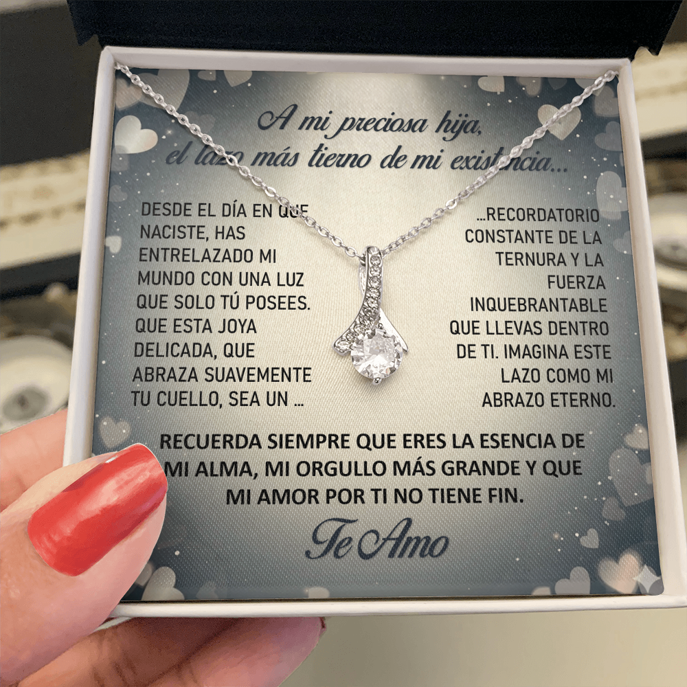 Collar "Lazo Eterno de mi Alma" (Alluring Beauty - Lazo) – Regalo del Corazón para su Hija