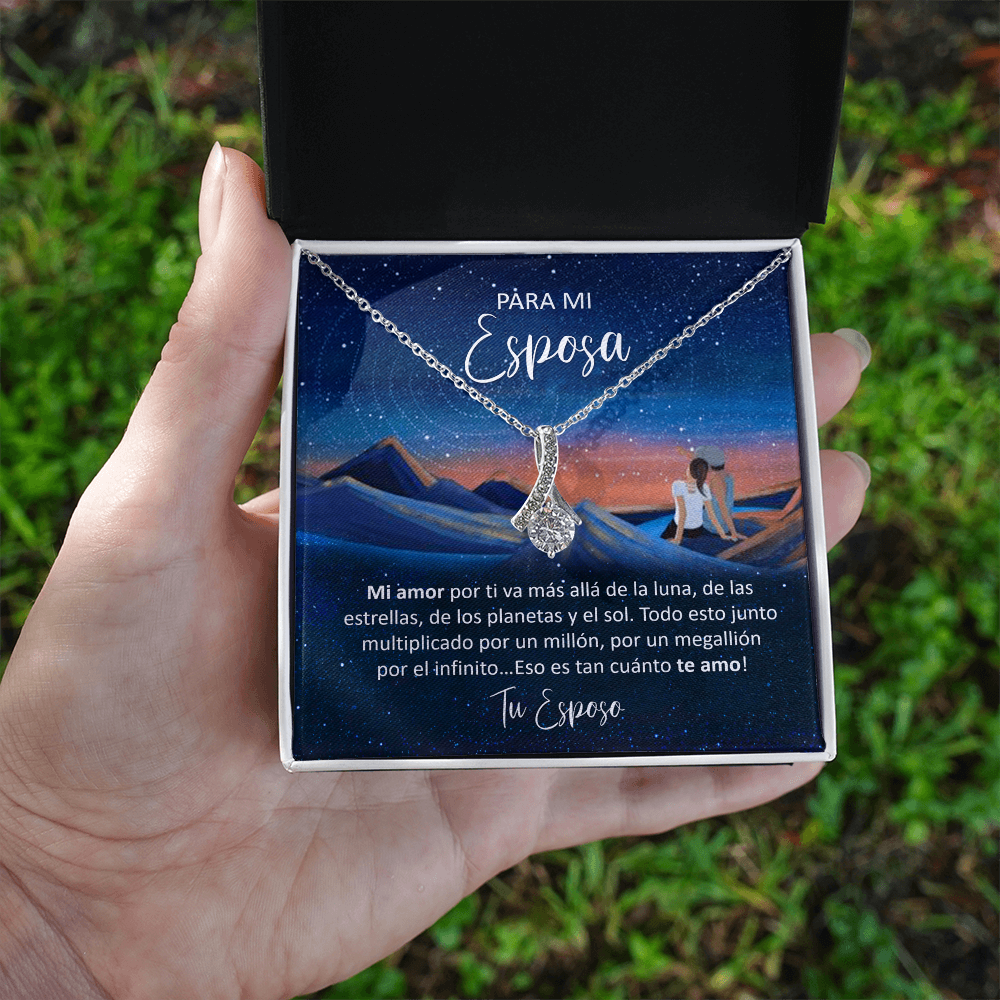 Collar "Amor Infinito" MIKORA – Regalo Personalizado para Esposa | Alluring Beauty (Acabado en Oro de 14q - 18q)