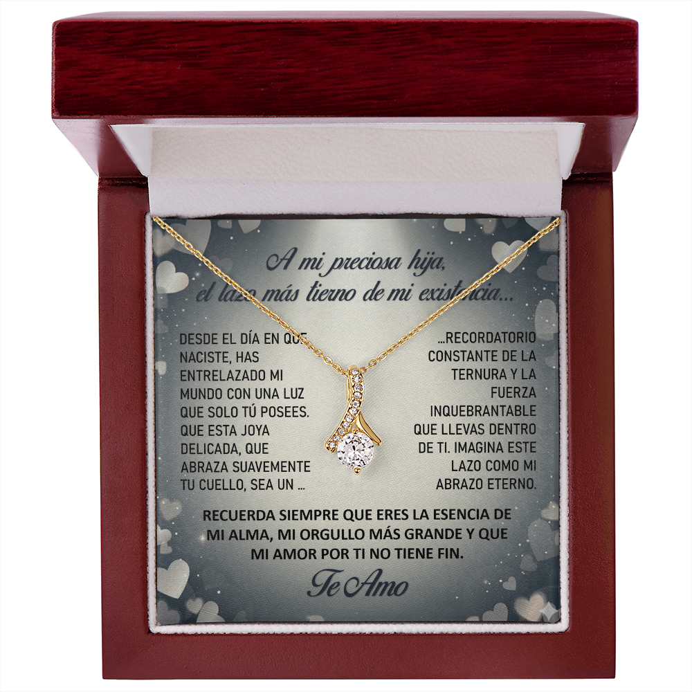 Collar "Lazo Eterno de mi Alma" (Alluring Beauty - Lazo) – Regalo del Corazón para su Hija