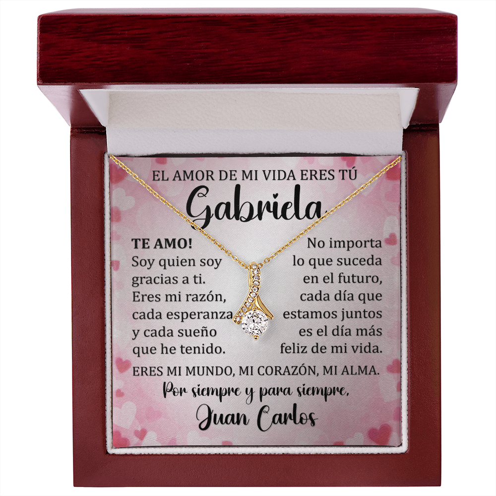 Collar Mikora Alluring Beauty Edición: "Mi Razón de Ser" – Joyería de Lujo con Mensaje de Devoción | Oro de 14K | 18K