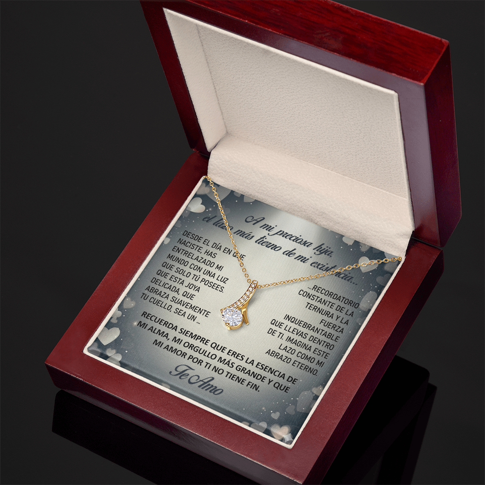Collar "Lazo Eterno de mi Alma" (Alluring Beauty - Lazo) – Regalo del Corazón para su Hija
