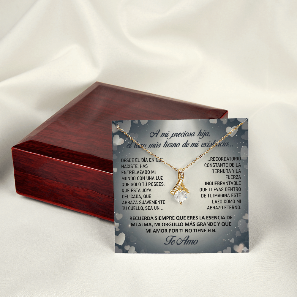 Collar "Lazo Eterno de mi Alma" (Alluring Beauty - Lazo) – Regalo del Corazón para su Hija