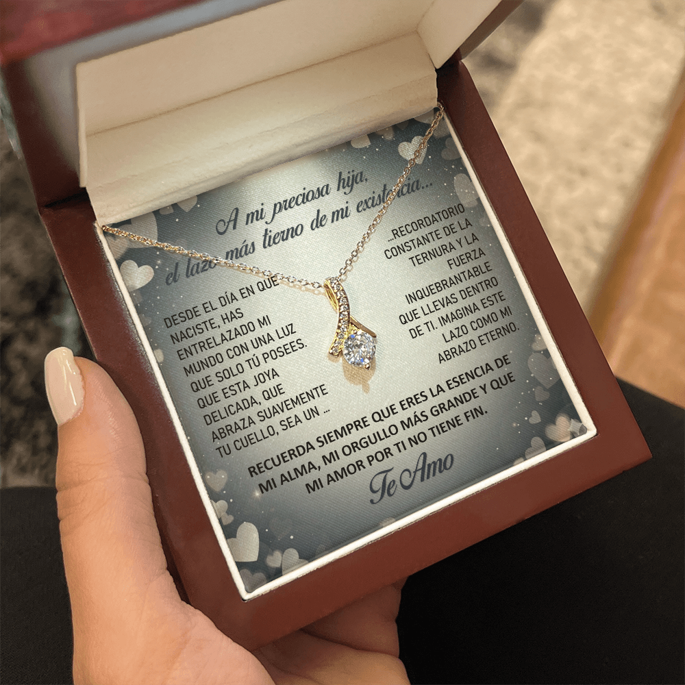 Collar "Lazo Eterno de mi Alma" (Alluring Beauty - Lazo) – Regalo del Corazón para su Hija