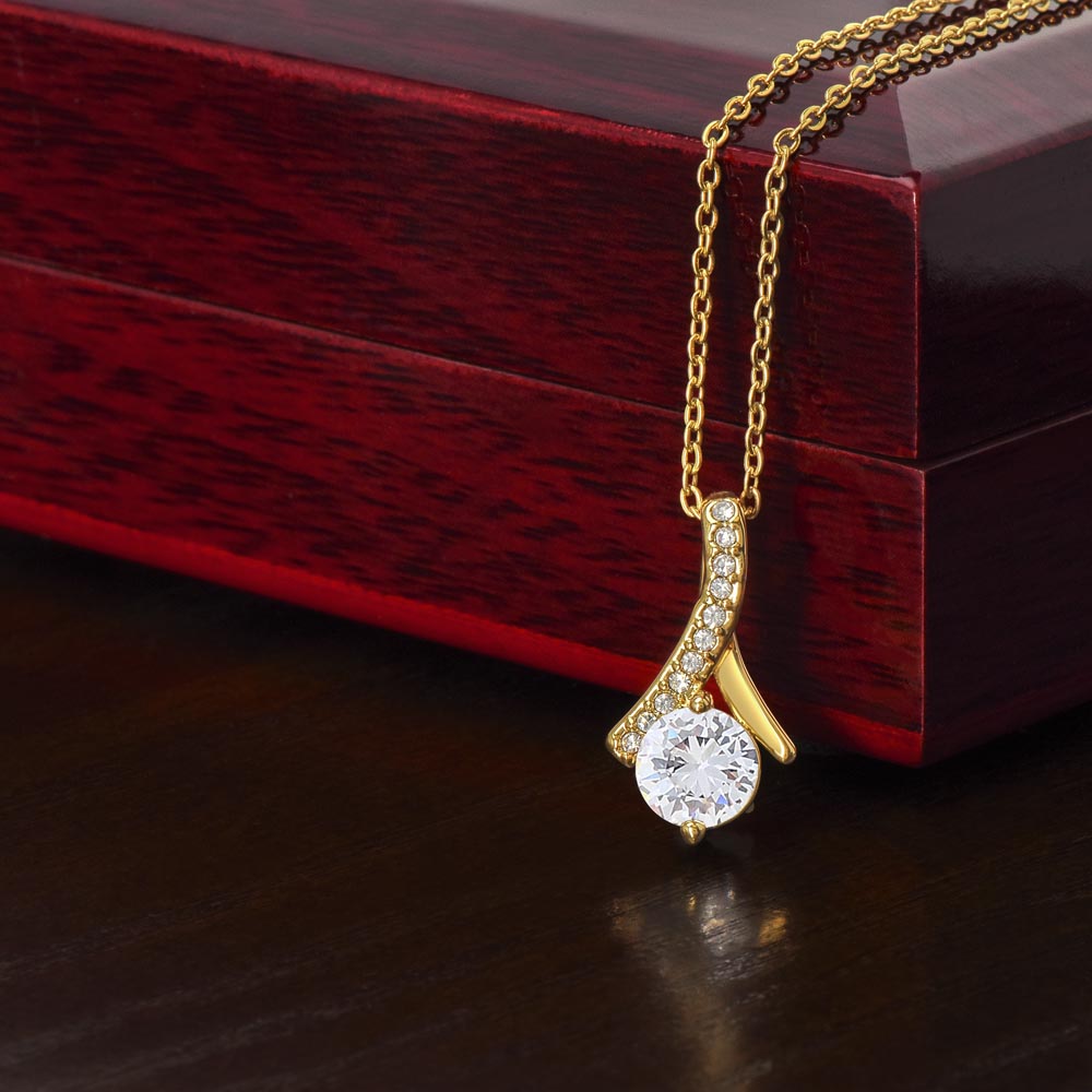 Collar "Amor Infinito" MIKORA – Regalo Personalizado para Esposa | Alluring Beauty (Acabado en Oro de 14q - 18q)