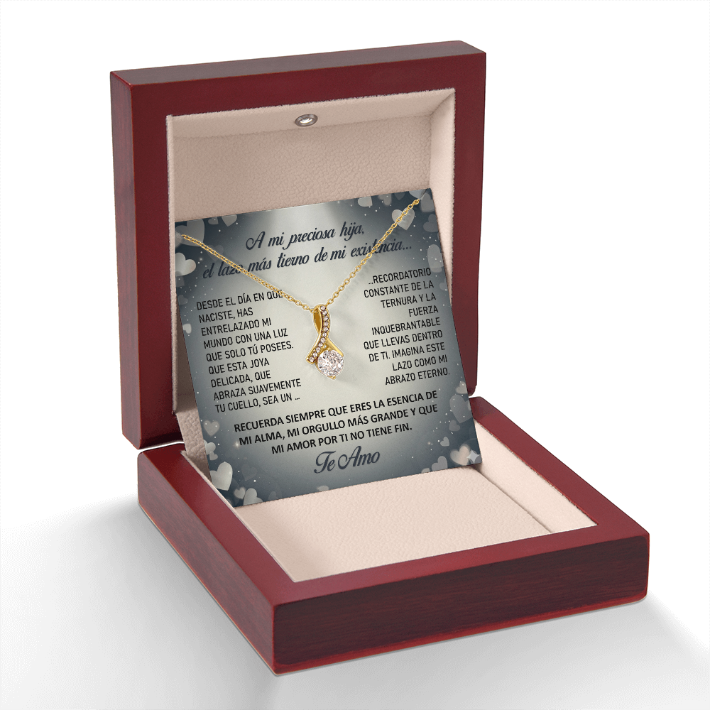 Collar "Lazo Eterno de mi Alma" (Alluring Beauty - Lazo) – Regalo del Corazón para su Hija