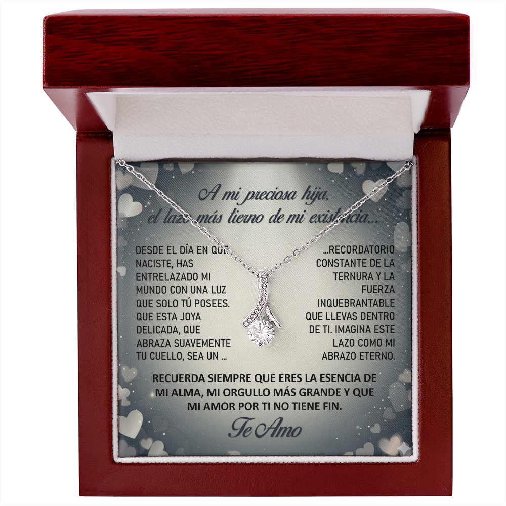 Collar "Lazo Eterno de mi Alma" (Alluring Beauty - Lazo) – Regalo del Corazón para su Hija