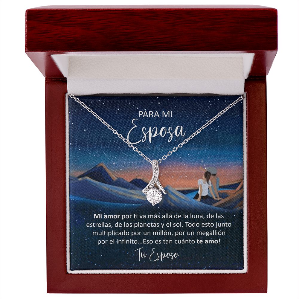Collar "Amor Infinito" MIKORA – Regalo Personalizado para Esposa | Alluring Beauty (Acabado en Oro de 14q - 18q)