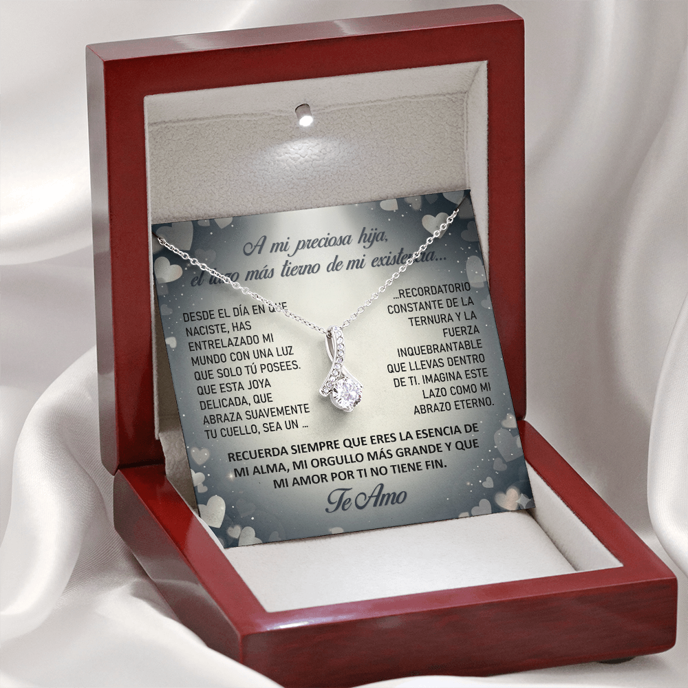 Collar "Lazo Eterno de mi Alma" (Alluring Beauty - Lazo) – Regalo del Corazón para su Hija