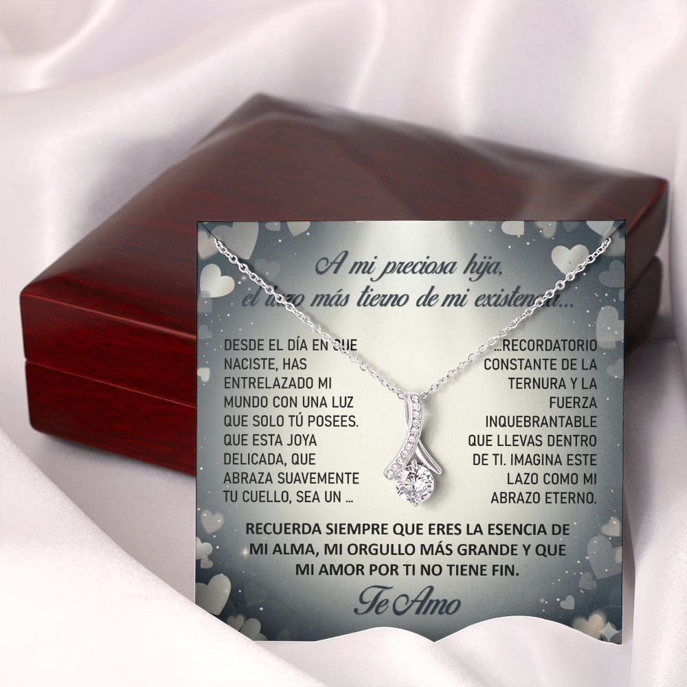 Collar "Lazo Eterno de mi Alma" (Alluring Beauty - Lazo) – Regalo del Corazón para su Hija