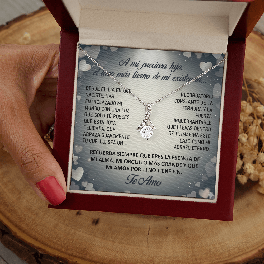 Collar "Lazo Eterno de mi Alma" (Alluring Beauty - Lazo) – Regalo del Corazón para su Hija