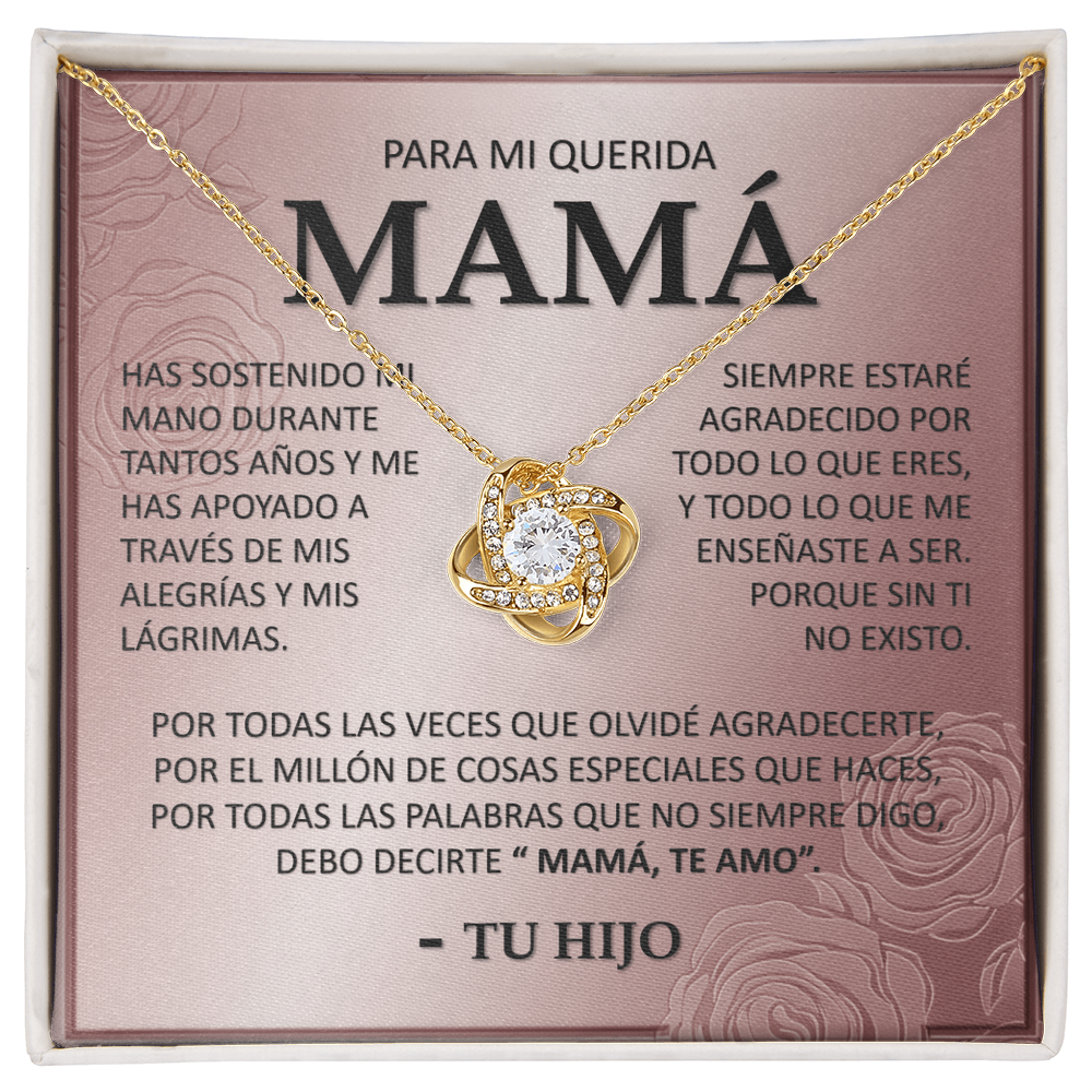 Collar Mikora Love Knot: Vínculo Inquebrantable | Regalo para Mamá