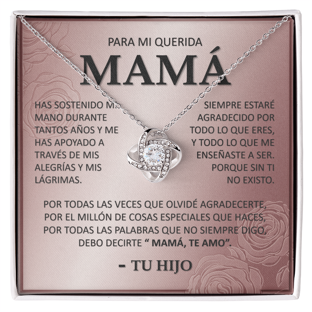 Collar Mikora Love Knot: Vínculo Inquebrantable | Regalo para Mamá