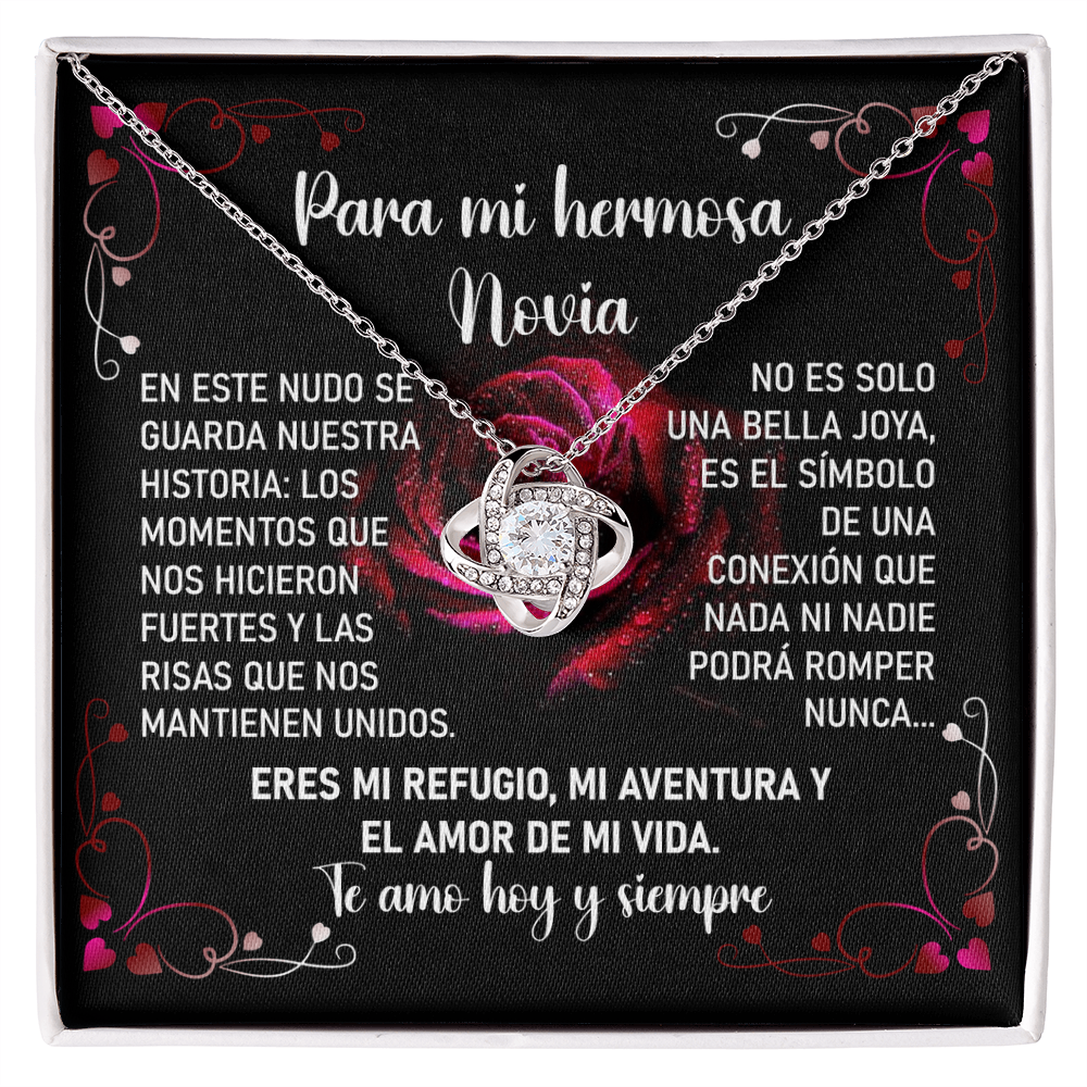 Collar Mikora Love Knot: Edición Vínculo Eterno (Acabado en Oro 14q - 18q)