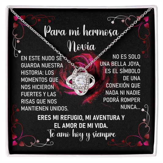 Collar Mikora Love Knot: Edición Vínculo Eterno (Acabado en Oro 14q - 18q)
