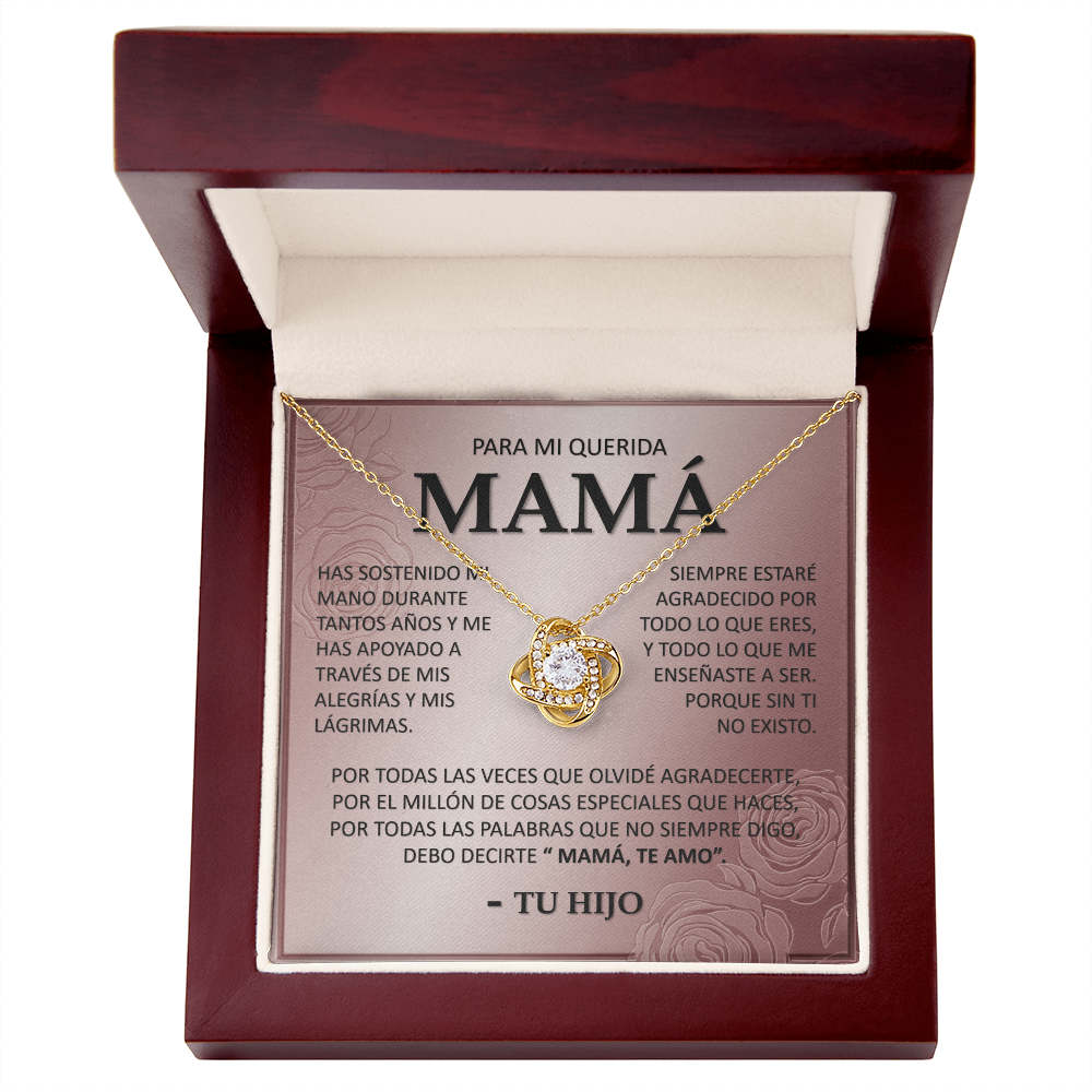 Collar Mikora Love Knot: Vínculo Inquebrantable | Regalo para Mamá