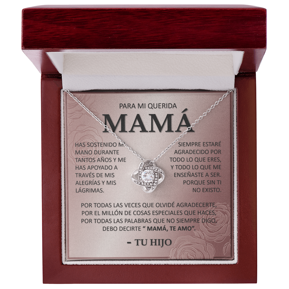 Collar Mikora Love Knot: Vínculo Inquebrantable | Regalo para Mamá