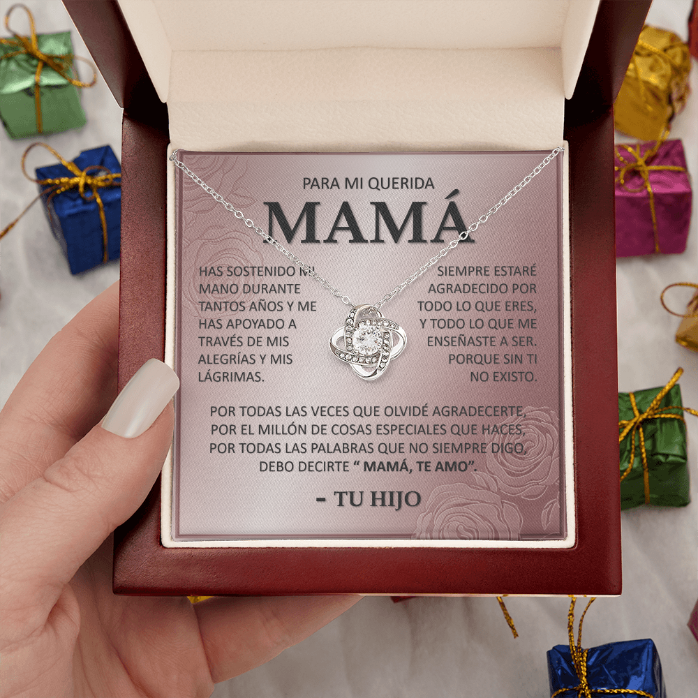 Collar Mikora Love Knot: Vínculo Inquebrantable | Regalo para Mamá