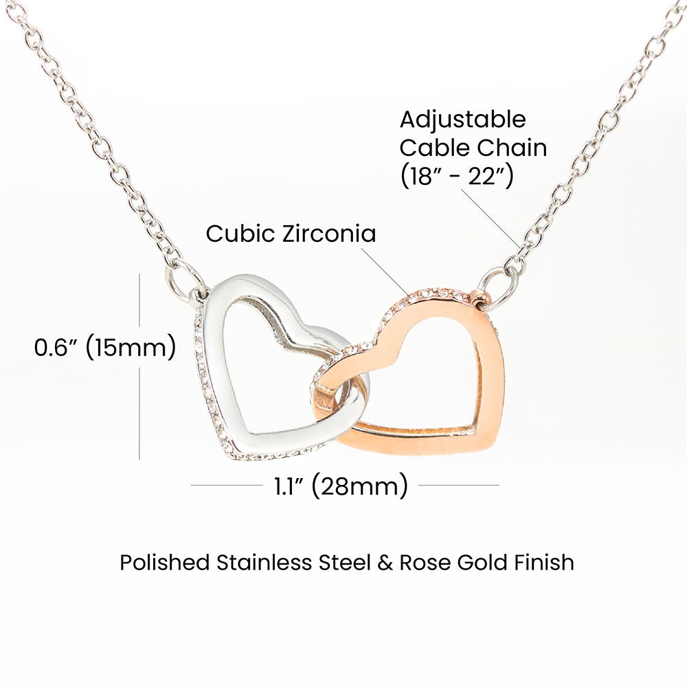 Collar Mikora Interlocking Hearts: Uniendo Corazones Para Siempre