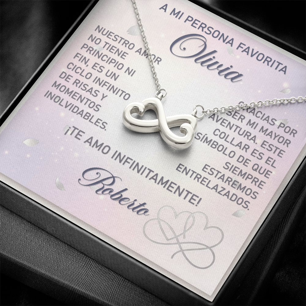Collar MIKORA Endless Love (Corazones Infinitos) Edición: "Eterno Principio" - Regalo para Novia ♾️✨