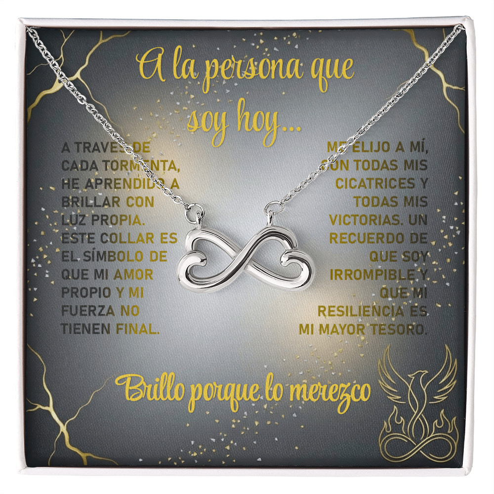 Collar MIKORA Endless Love Corazones Infinitos "Inquebrantable" - Un Tributo a Tu Fuerza y Resiliencia - Acabado Oro 14k/18k ♾️💪✨
