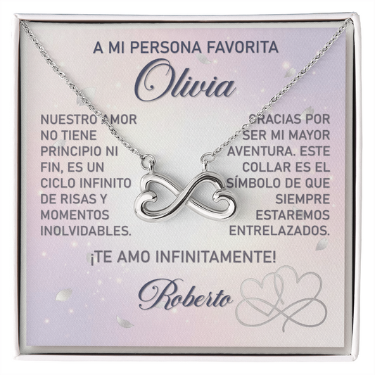 Collar MIKORA Endless Love (Corazones Infinitos) Edición: "Eterno Principio" - Regalo para Novia ♾️✨