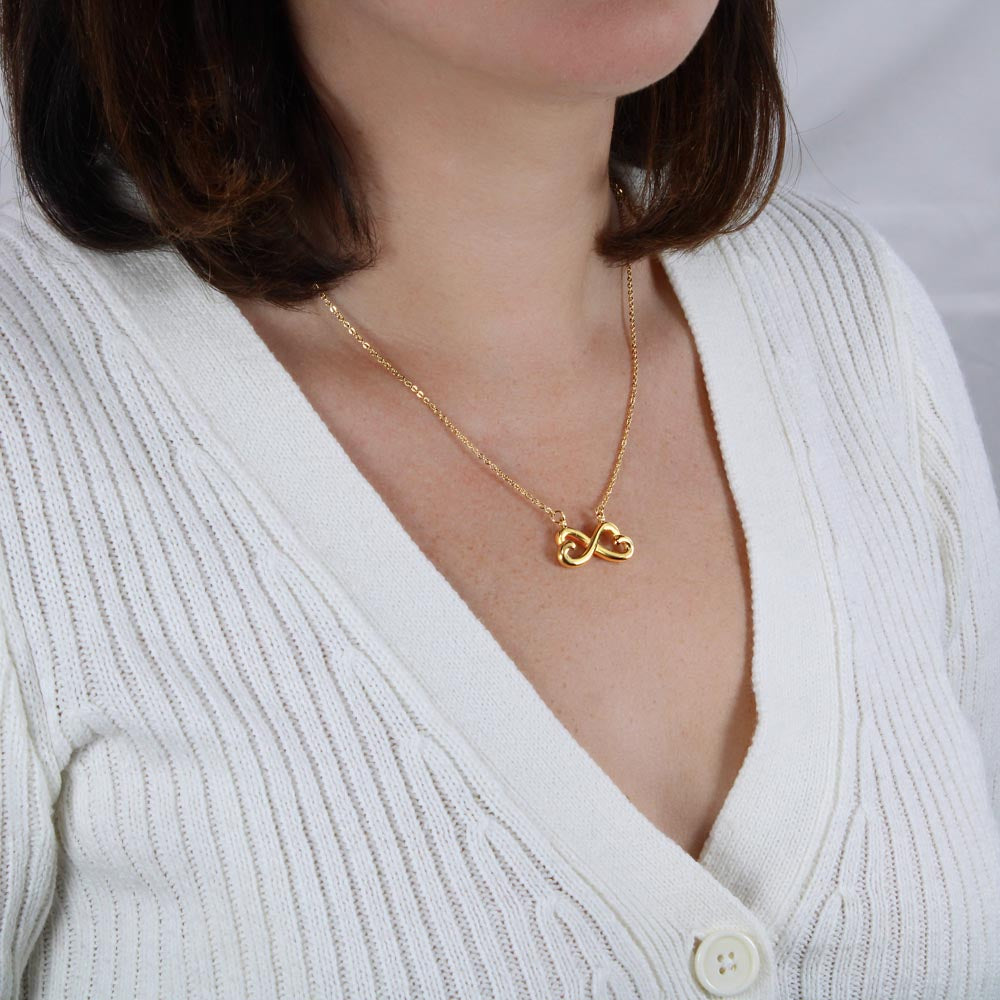 Collar MIKORA Endless Love 'Corazones Infinitos' Edición: "Luz de Guía" - Acabado en Oro de 14k o 18k - Regalo de Madrina a Ahijada ♾️🕊️