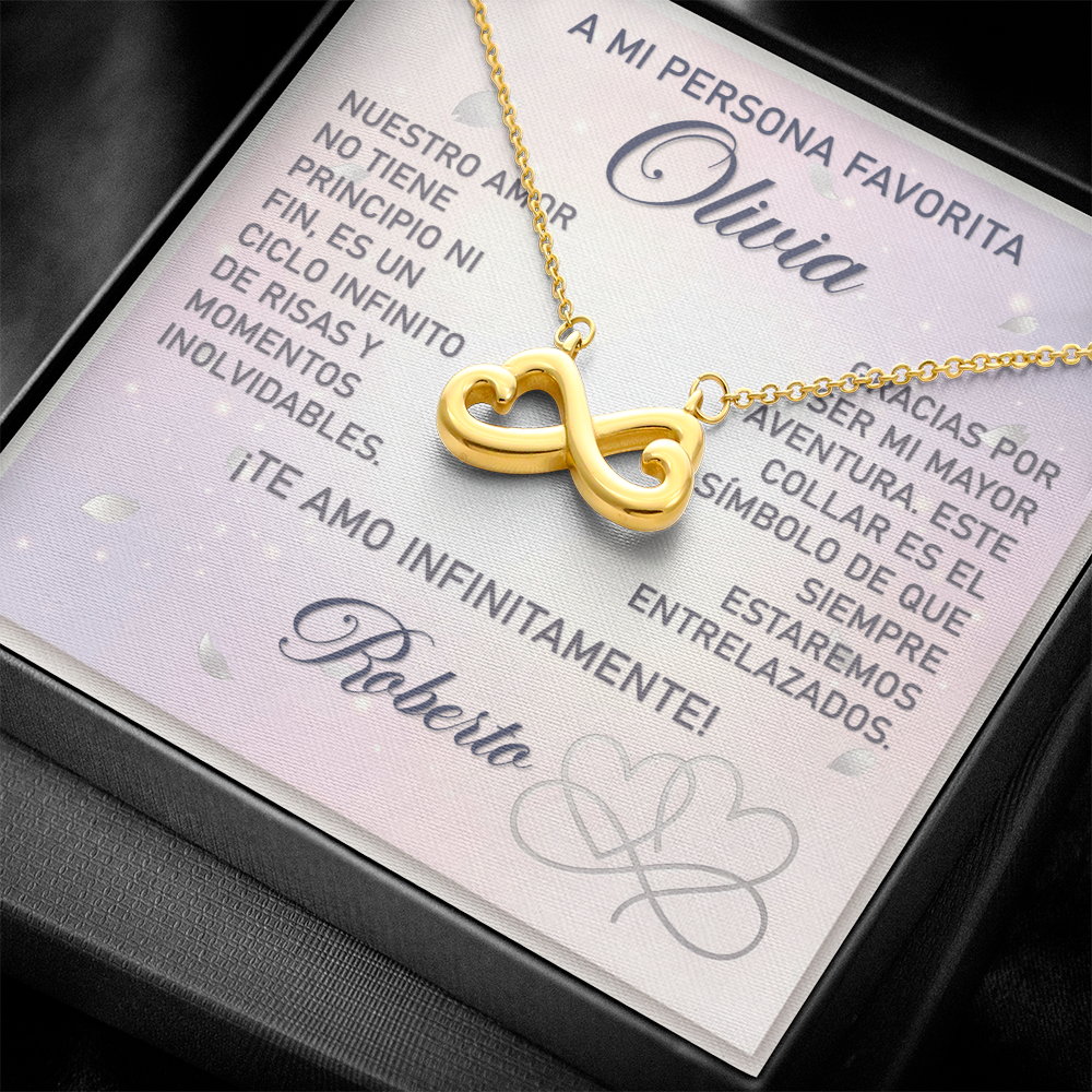 Collar MIKORA Endless Love (Corazones Infinitos) Edición: "Eterno Principio" - Regalo para Novia ♾️✨