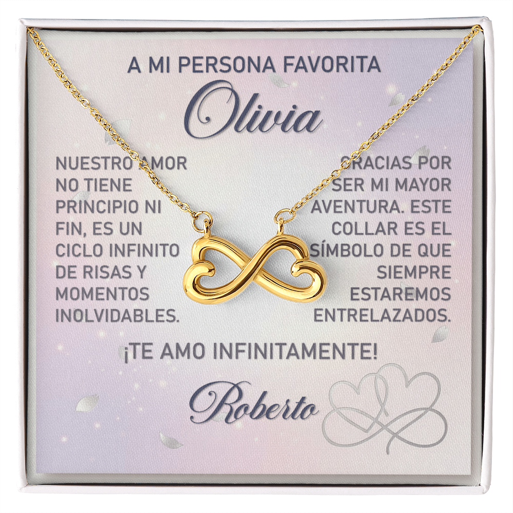 Collar MIKORA Endless Love (Corazones Infinitos) Edición: "Eterno Principio" - Regalo para Novia ♾️✨