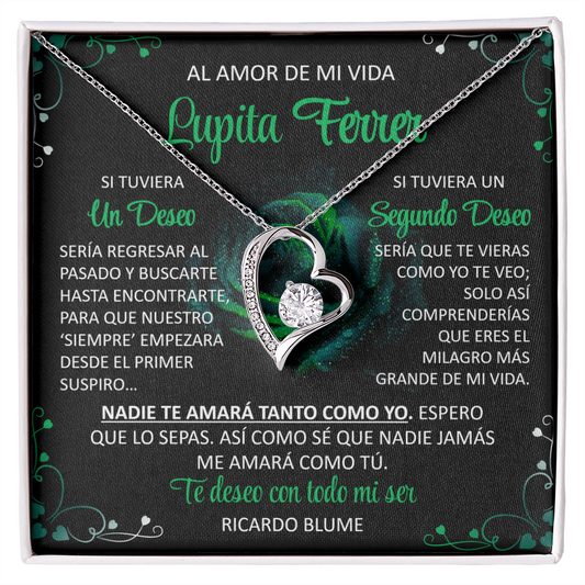 Collar Mikora Forever Love: Edición "Te deseo con todo mi ser" (Acabado En Oro De 14Q -18Q)