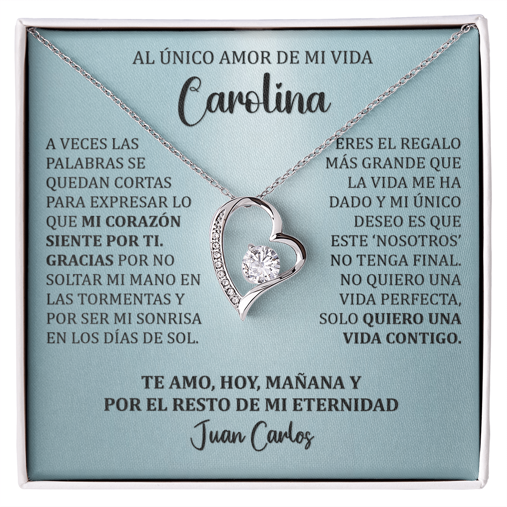 Collar Forever Love: Edición "Mi Destino Eres Tú" (Acabado en Oro de 14q-18q)