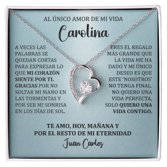 Collar Forever Love: Edición "Mi Destino Eres Tú" (Acabado en Oro de 14q-18q)
