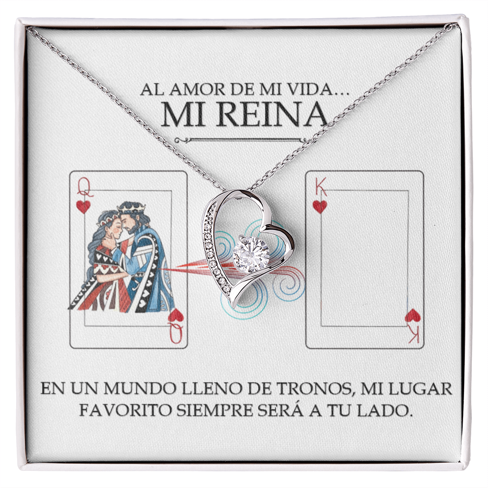 Collar Forever Love: Edición Especial "Mi Única Reina" (Acabado en Oro de 14q-18q)