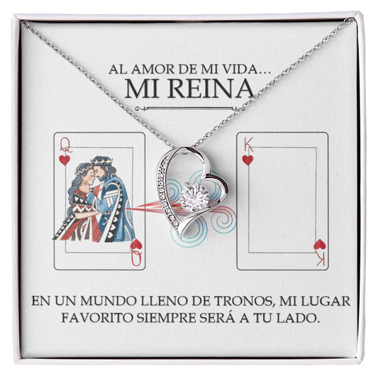 Collar Forever Love: Edición Especial "Mi Única Reina" (Acabado en Oro de 14q-18q)