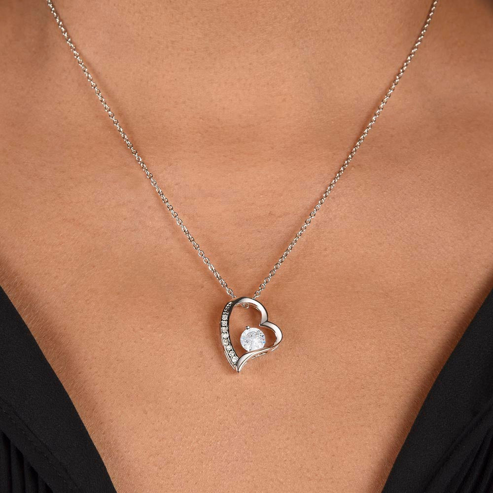 Collar Forever Love: "No puedo imaginar una vida sin ti" (Acabado en Oro de 14q-18q)
