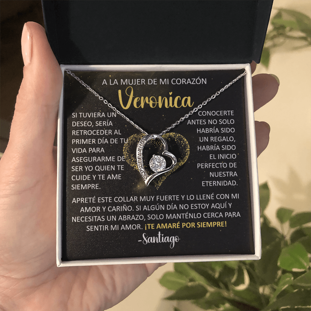 MIKORA Collar Forever Love: "Desearía haberte conocido antes" (Acabado en Oro de 14q-18q)