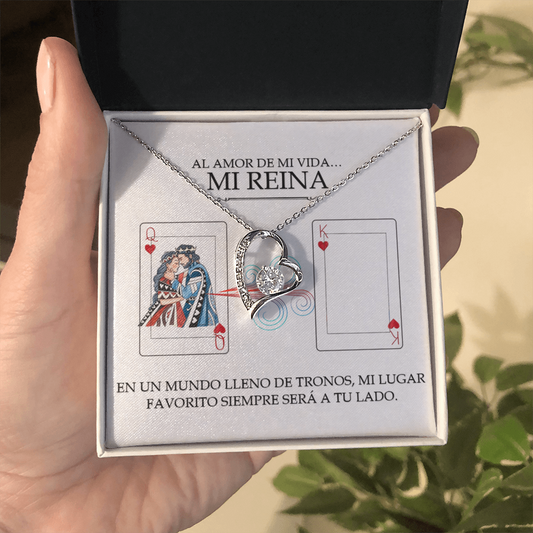 Collar Forever Love: Edición Especial "Mi Única Reina" (Acabado en Oro de 14q-18q)