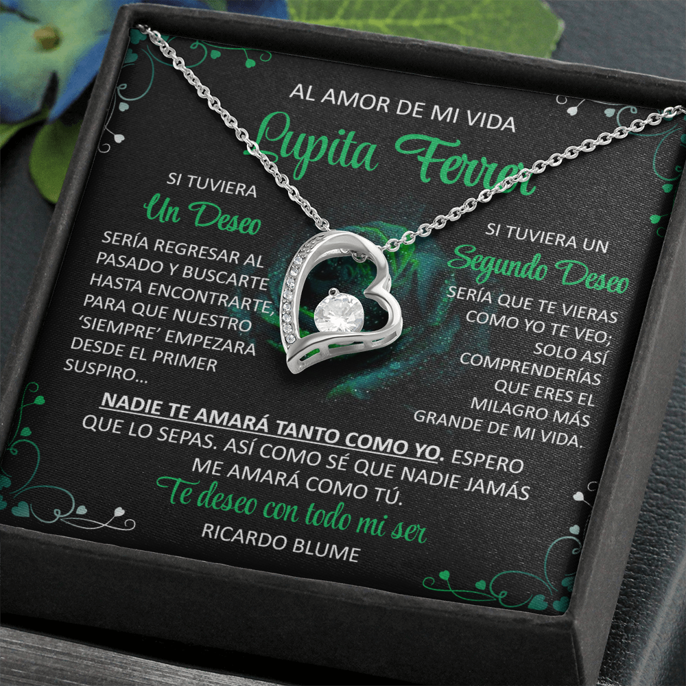 Collar Mikora Forever Love: Edición "Te deseo con todo mi ser" (Acabado En Oro De 14Q -18Q)
