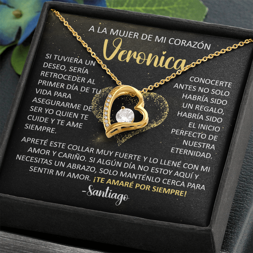 MIKORA Collar Forever Love: "Desearía haberte conocido antes" (Acabado en Oro de 14q-18q)