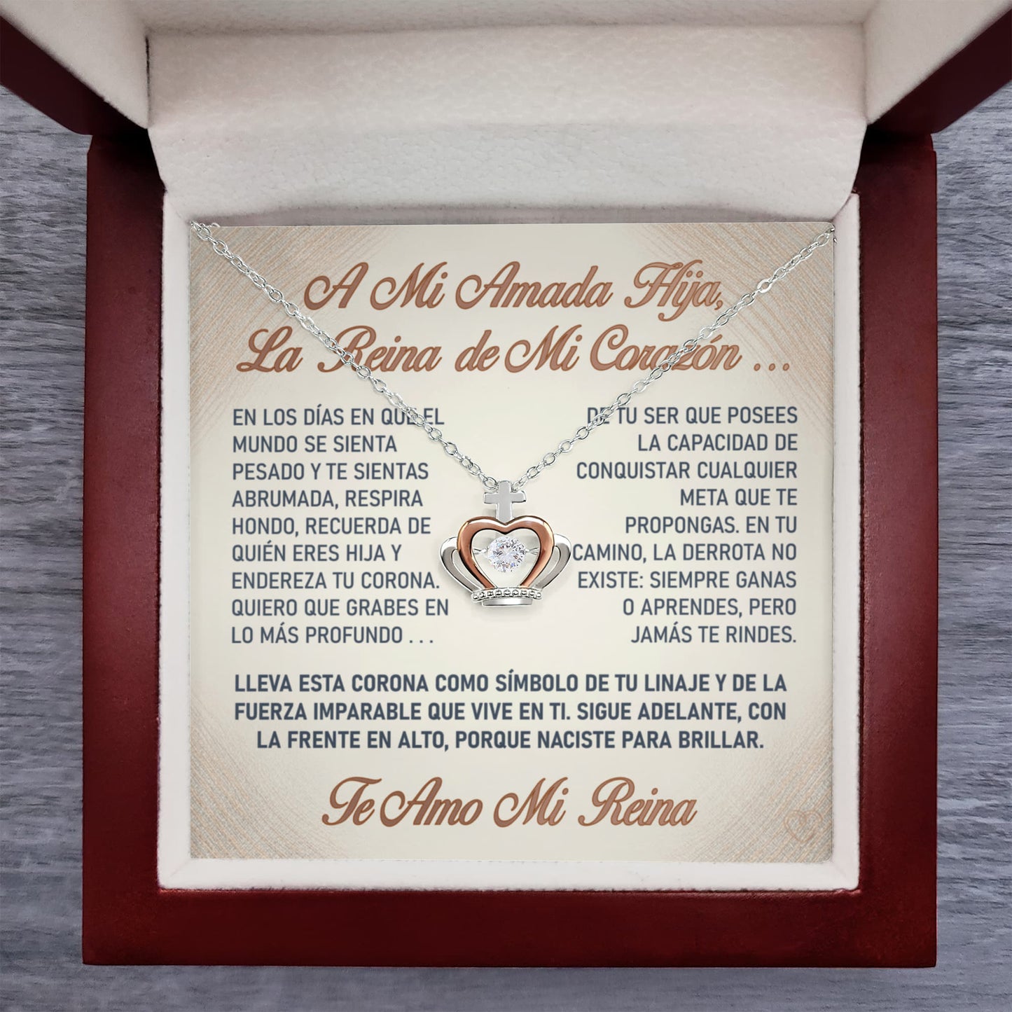 Collar "Soberana de tu Destino" (Crown Edition) – El Recordatorio Real de tu Fuerza Inquebrantable 👑✨