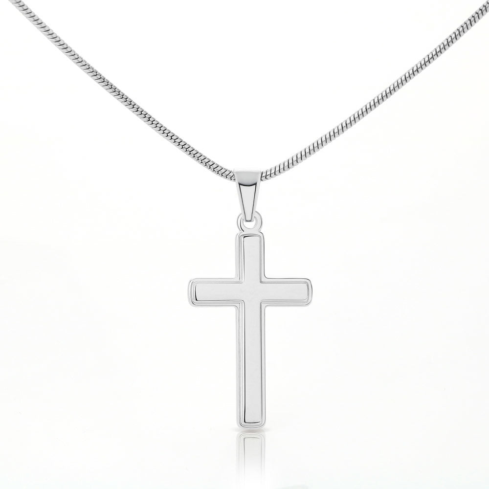 Collar Mikora Artisan Cross: Fe y Fortaleza | Collar para Hijo