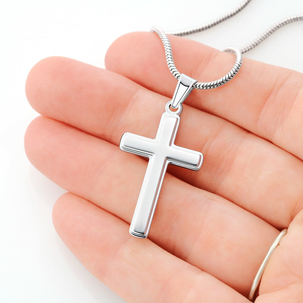 🛡️ Collar Mikora Artisan Cross: Guía y Protección Incondicional | Cruz para Papá